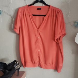 Sheer coral top
